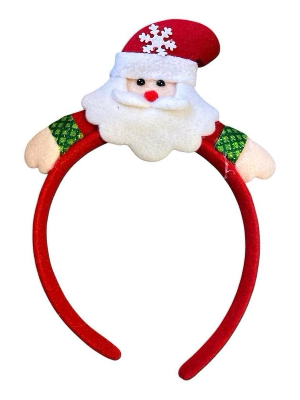 Santa Claus Christmas Headband Red Festive Holiday Party Costume Accessory